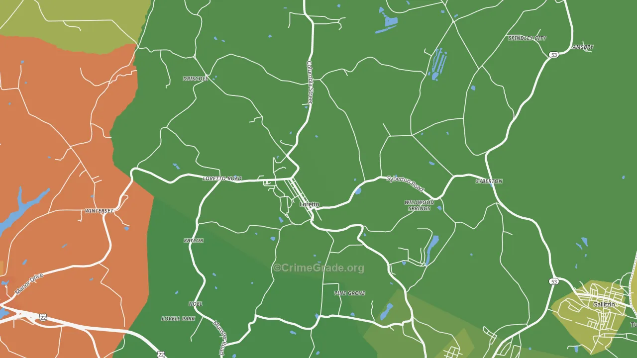 15940, PA Map of Drug-Related Crime Rates