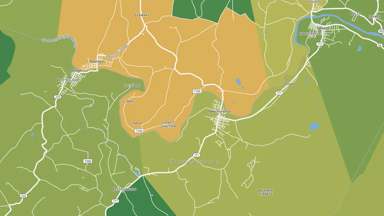 15944, PA Map of Drug-Related Crime Rates