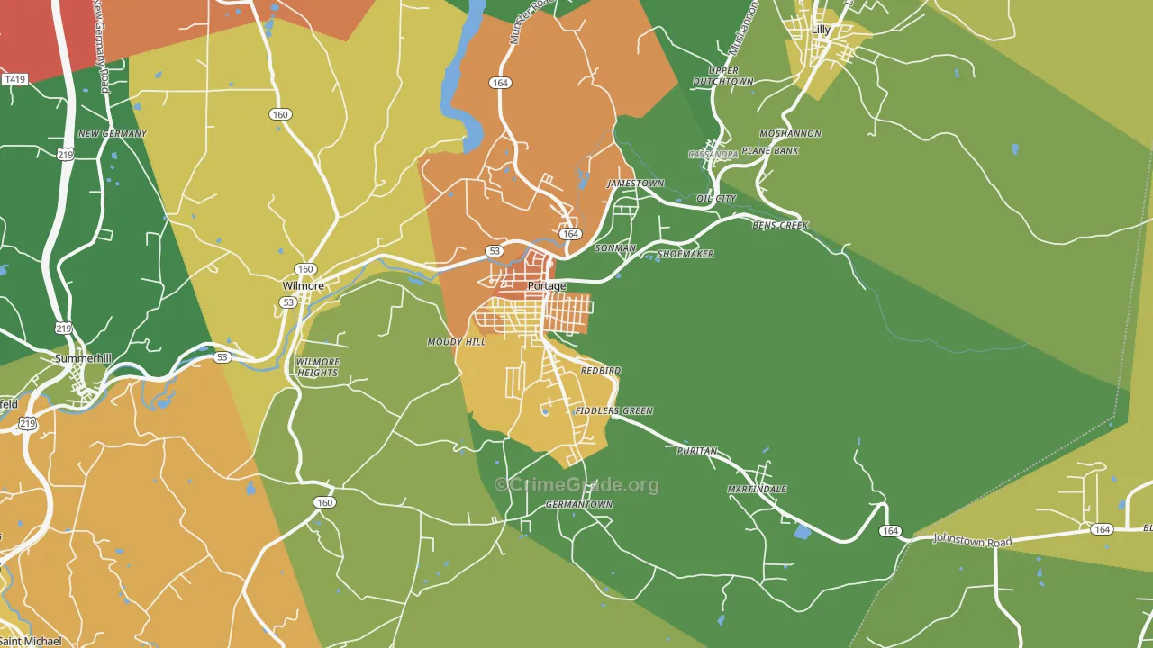 15946, PA Map of Drug-Related Crime Rates