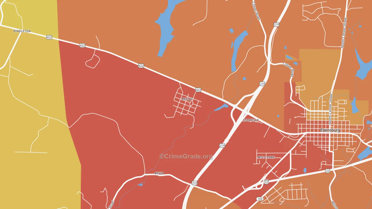 15948, PA Map of Drug-Related Crime Rates