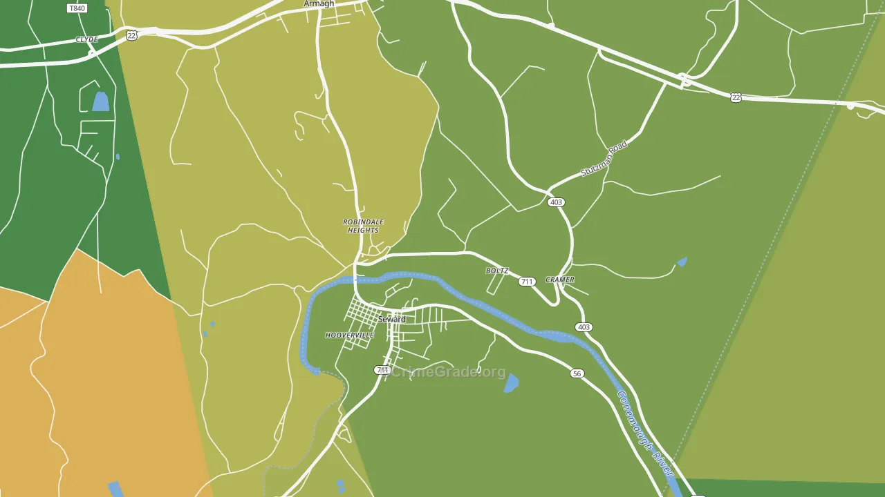 15954, PA Map of Drug-Related Crime Rates