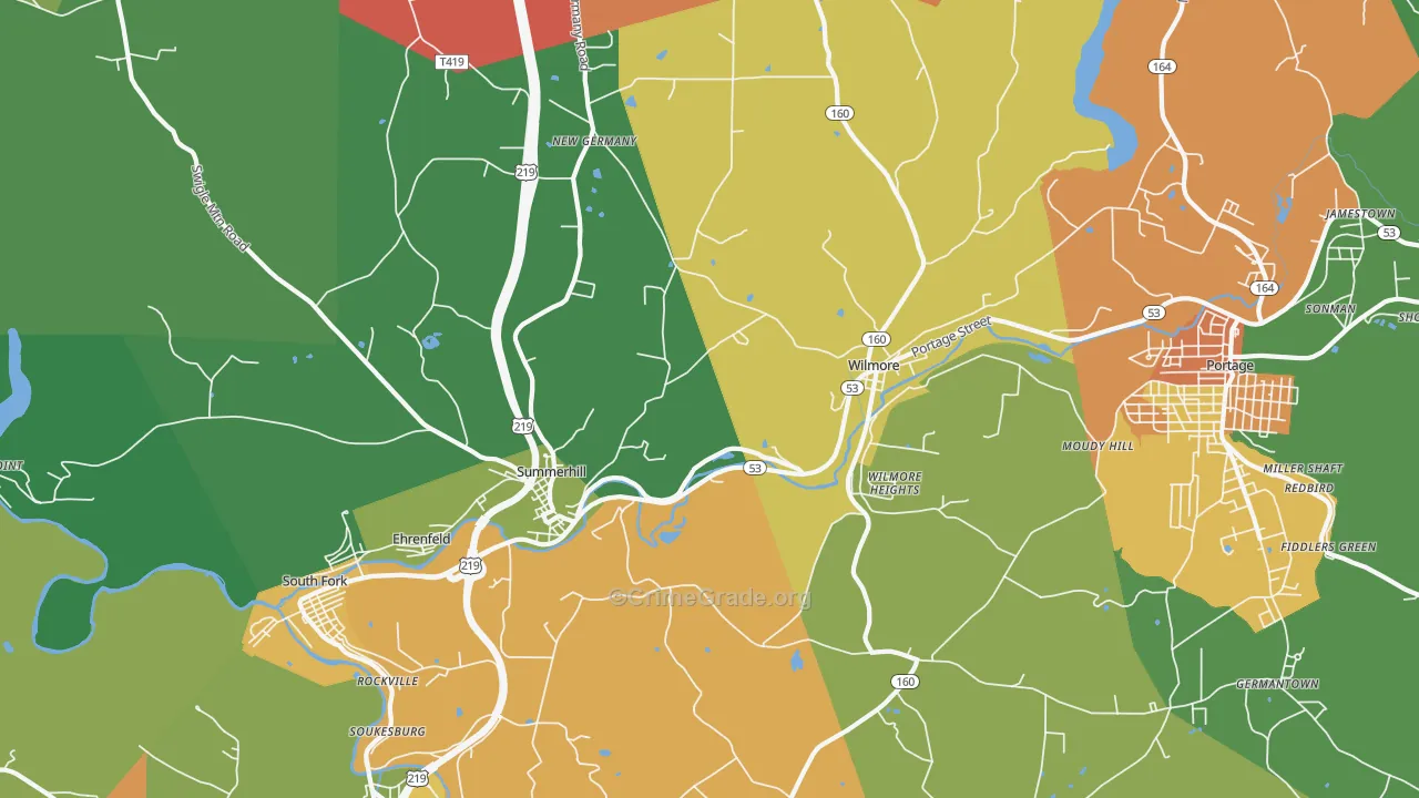 15958, PA Map of Drug-Related Crime Rates