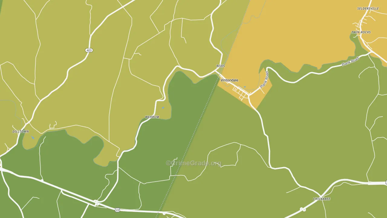 15961, PA Map of Drug-Related Crime Rates
