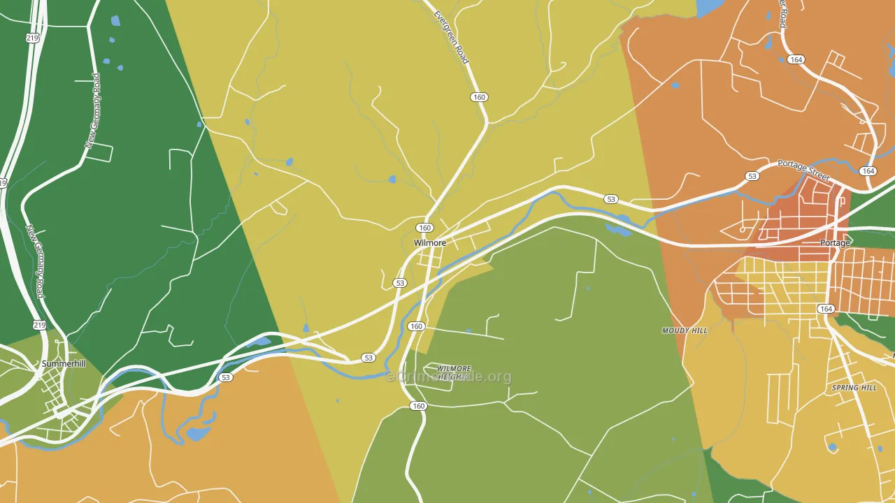 15962, PA Map of Drug-Related Crime Rates