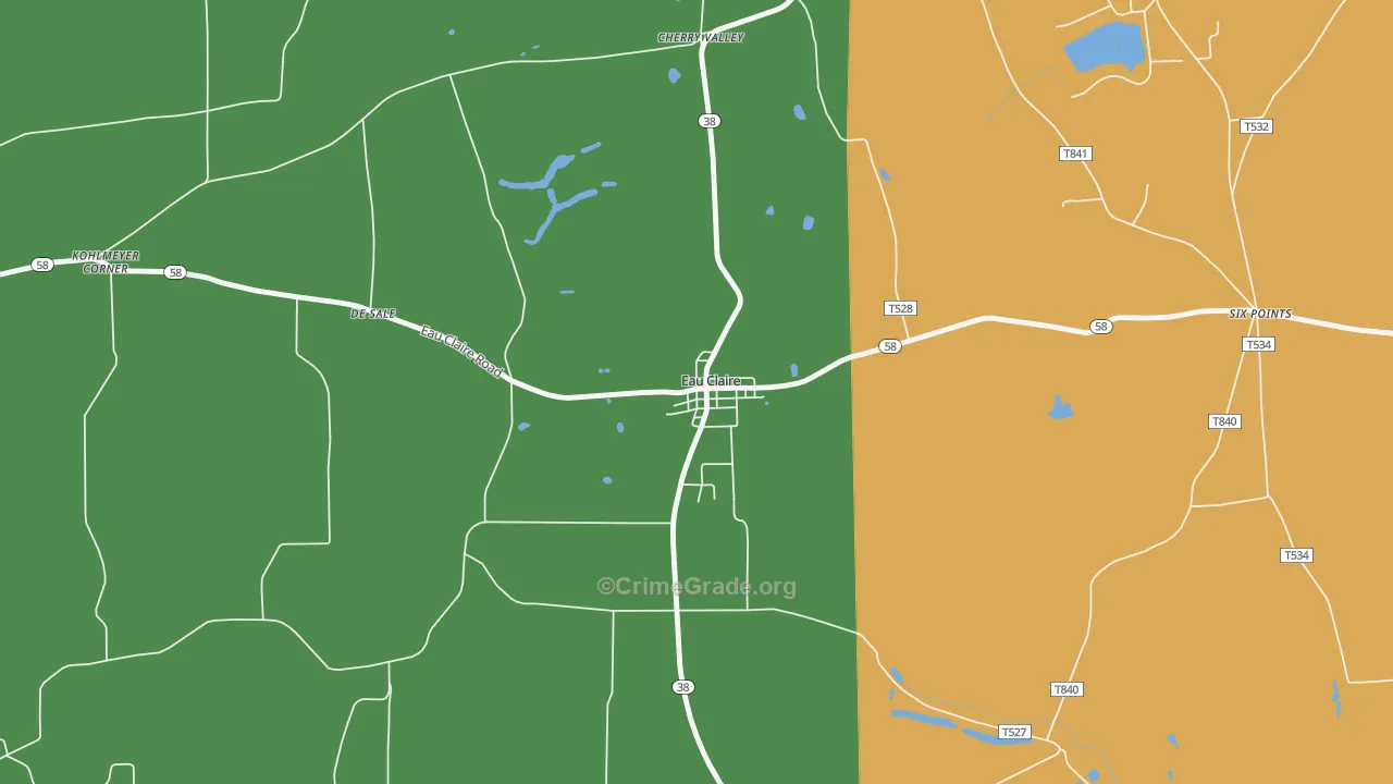 16030, PA Map of Drug-Related Crime Rates
