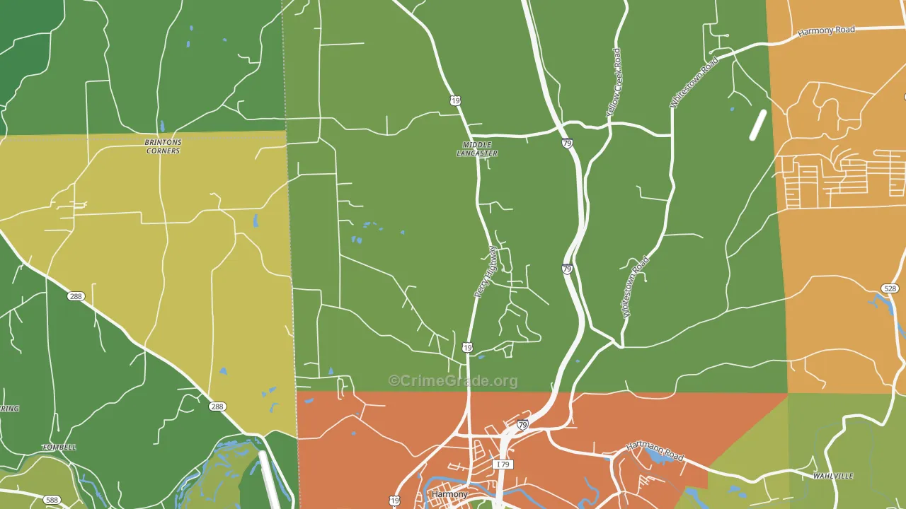 16037, PA Map of Drug-Related Crime Rates