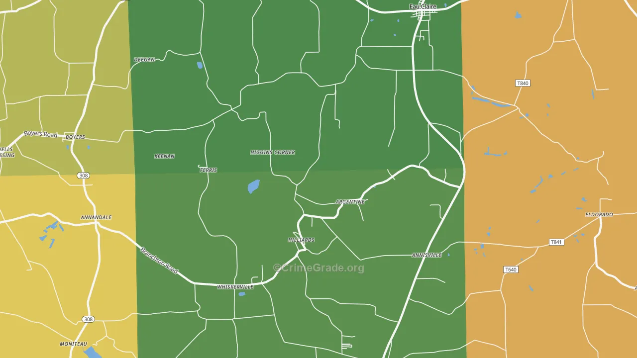 16040, PA Map of Drug-Related Crime Rates