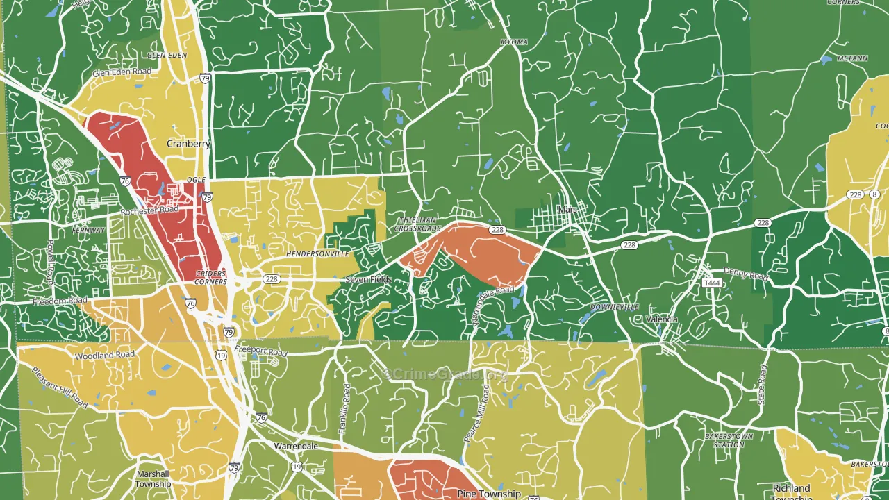 16046, PA Map of Drug-Related Crime Rates