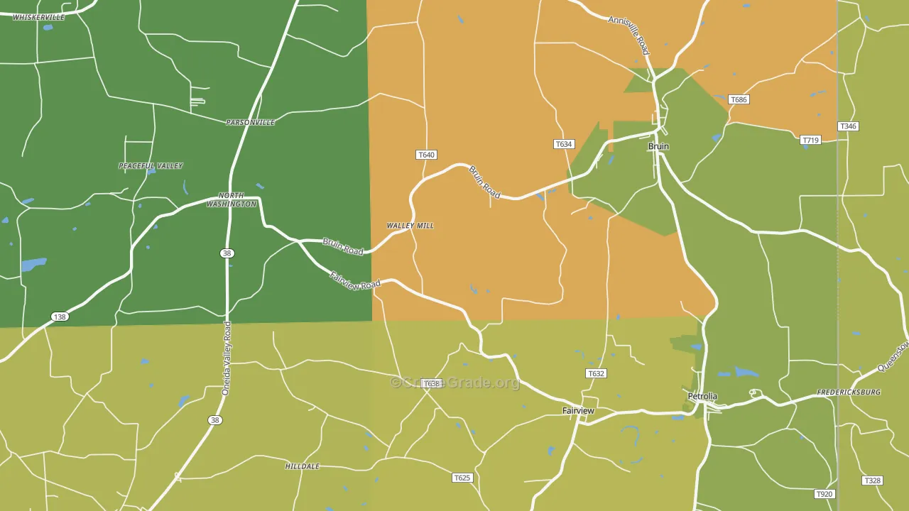 16050, PA Map of Drug-Related Crime Rates