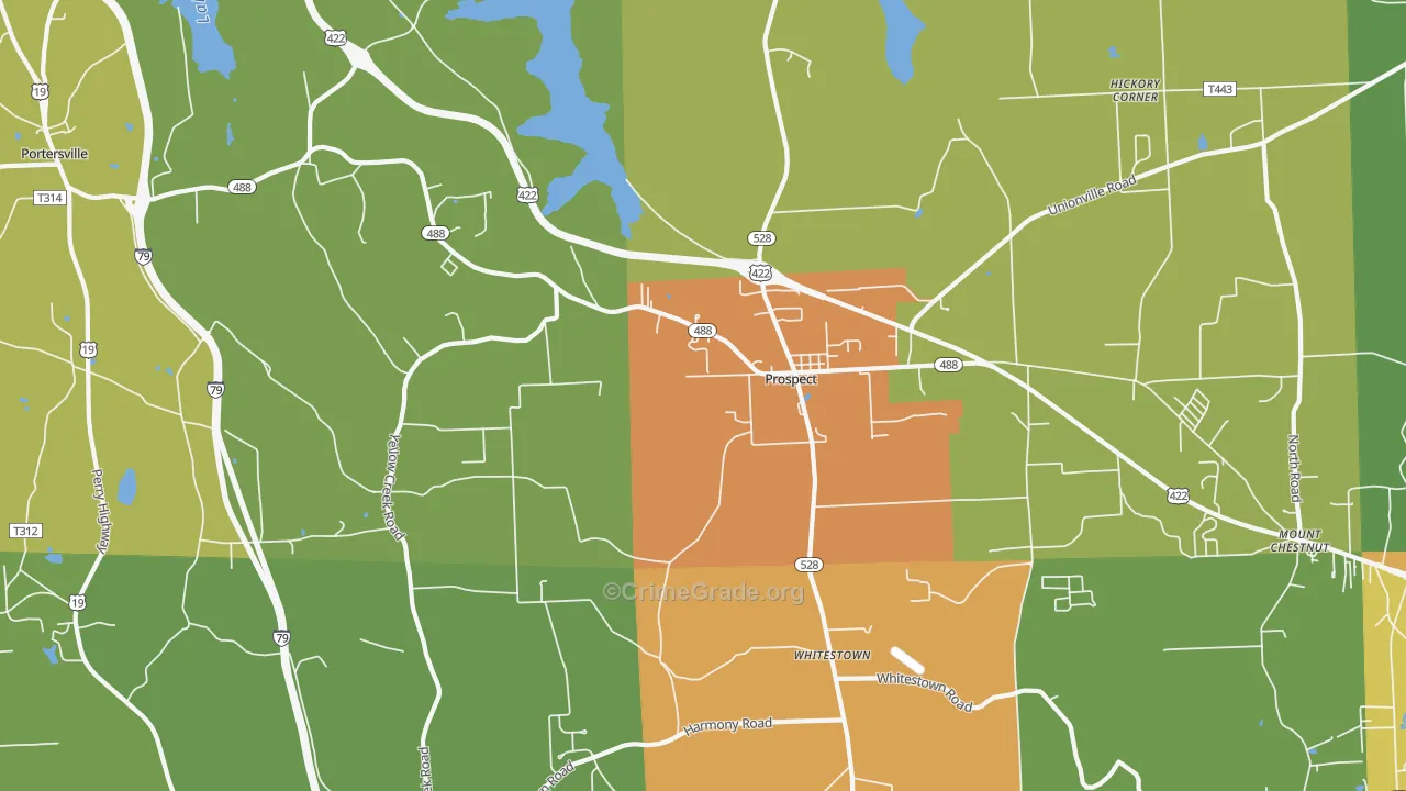 16052, PA Map of Drug-Related Crime Rates
