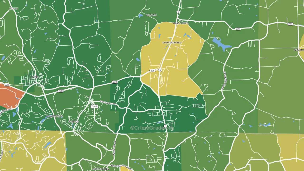 16059, PA Map of Drug-Related Crime Rates
