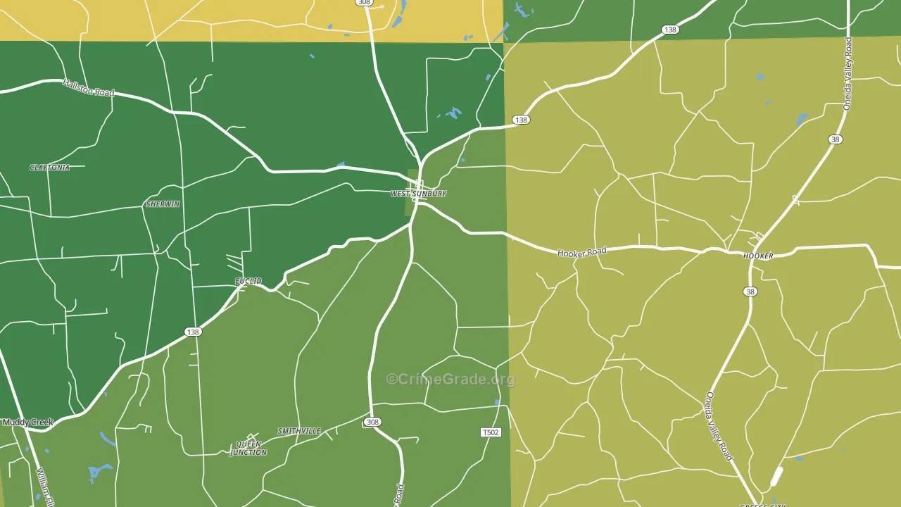 16061, PA Map of Drug-Related Crime Rates