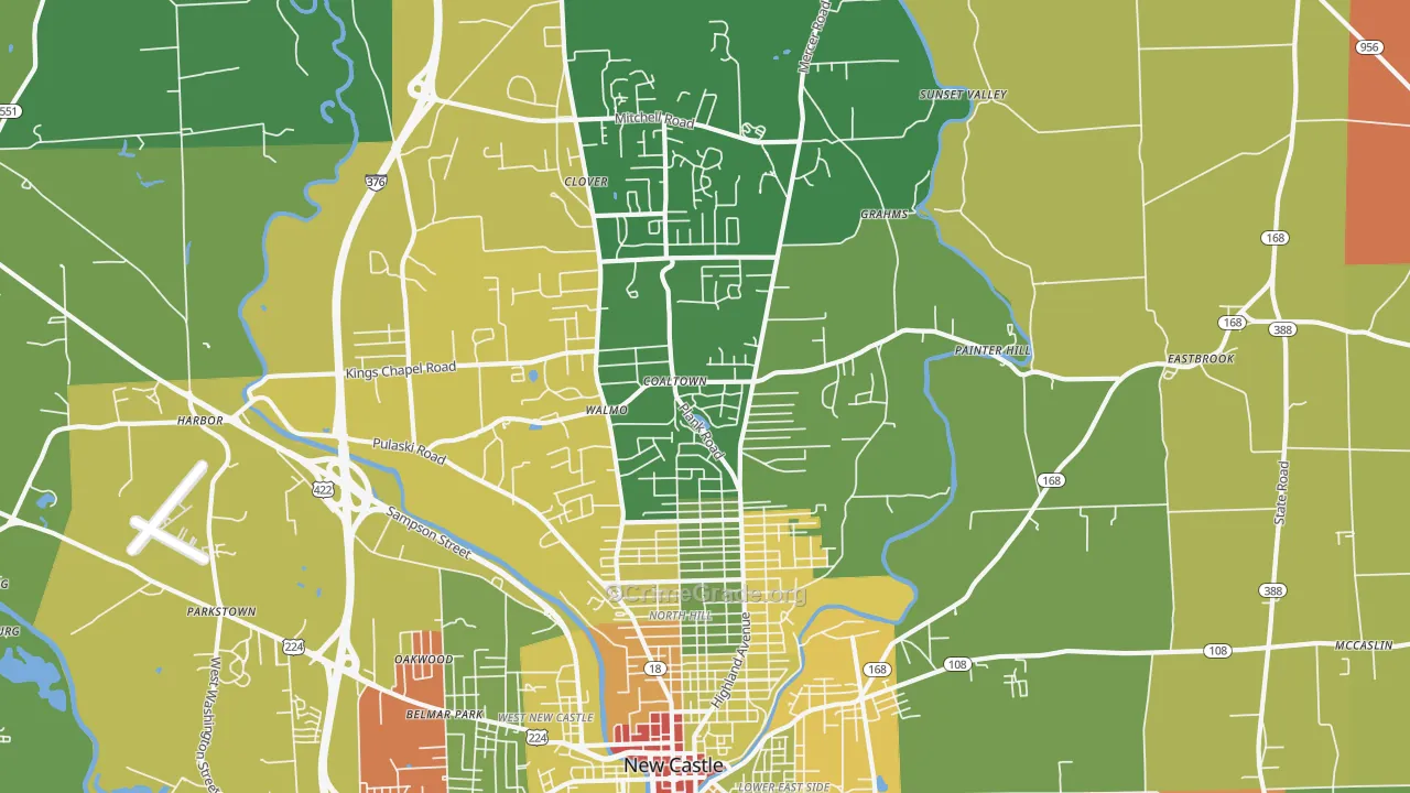 16105, PA Map of Drug-Related Crime Rates