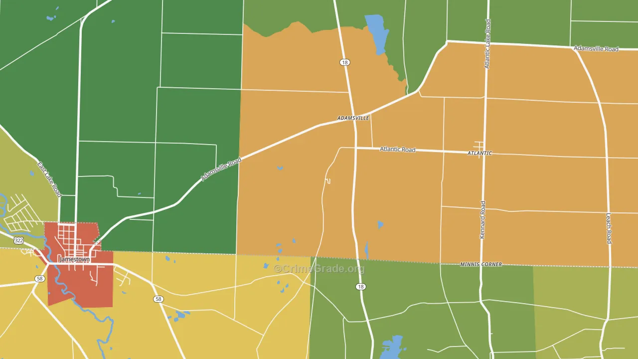 16110, PA Map of Drug-Related Crime Rates