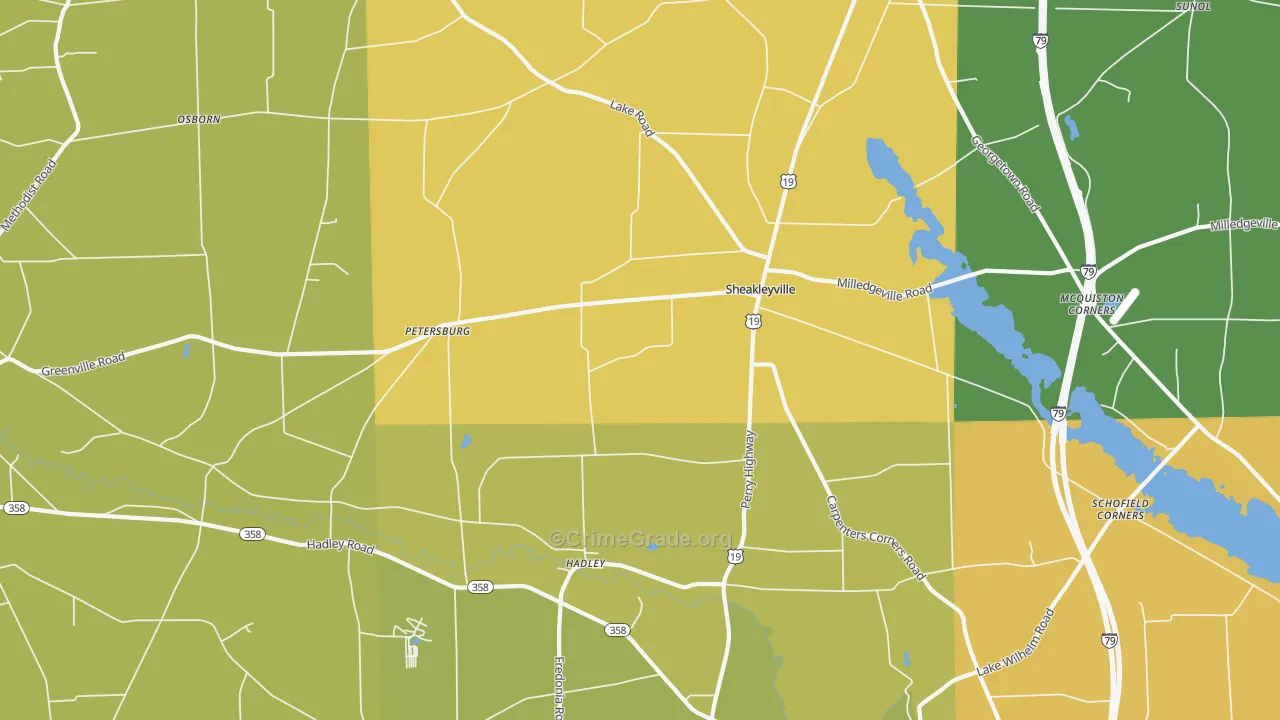 16130, PA Map of Drug-Related Crime Rates