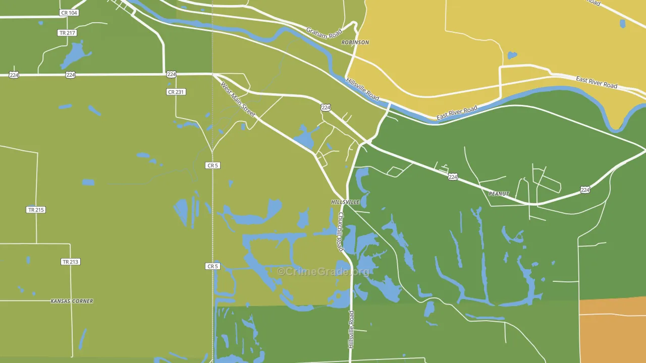 16132, PA Map of Drug-Related Crime Rates