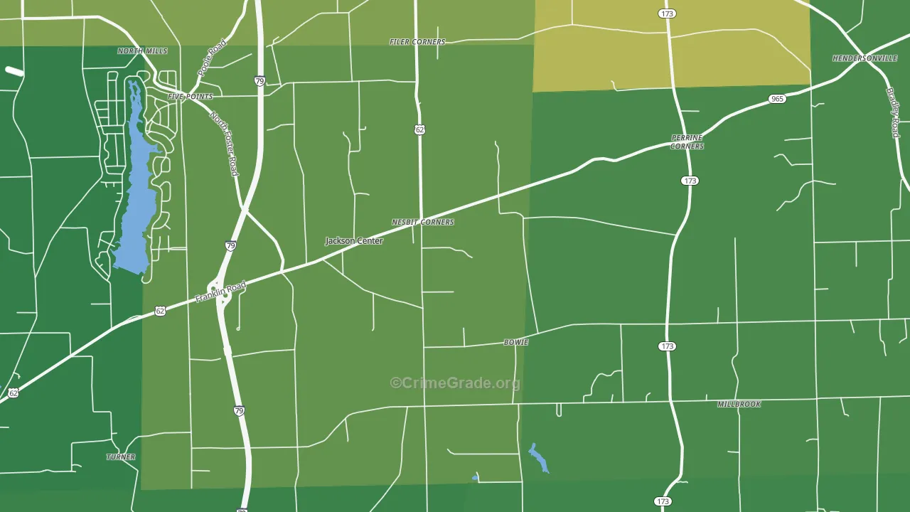 16133, PA Map of Drug-Related Crime Rates