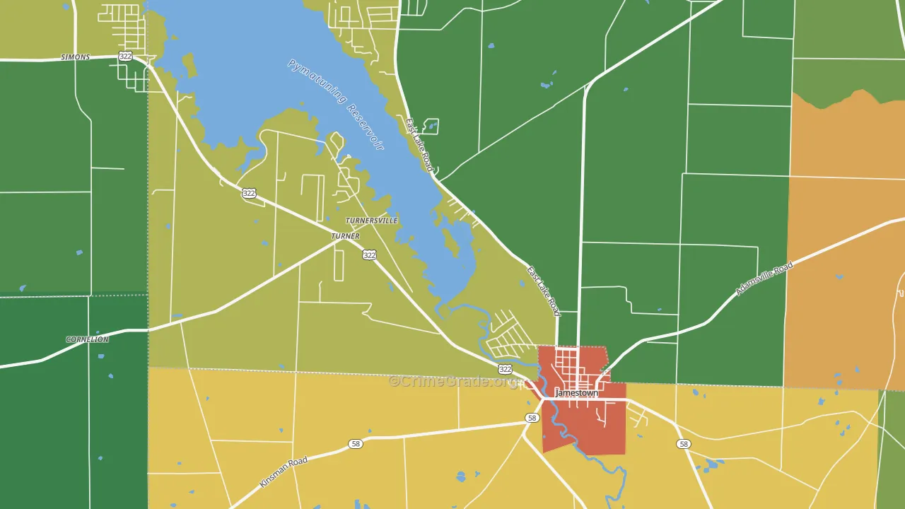 16134, PA Map of Drug-Related Crime Rates