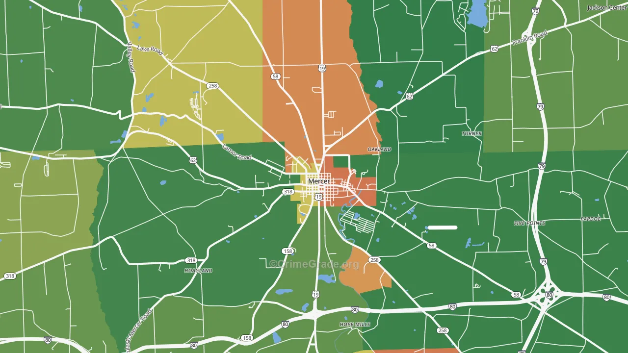 16137, PA Map of Drug-Related Crime Rates