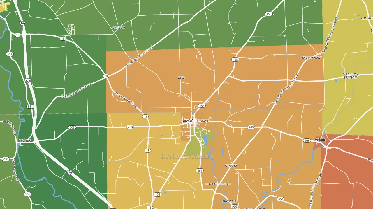 16142, PA Map of Drug-Related Crime Rates