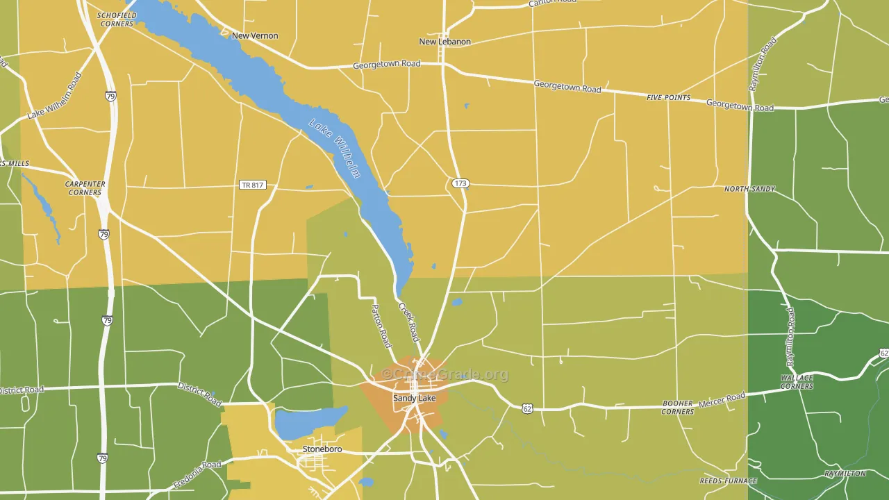 16145, PA Map of Drug-Related Crime Rates