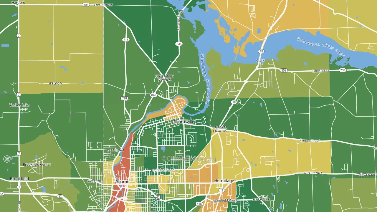 16150, PA Map of Drug-Related Crime Rates