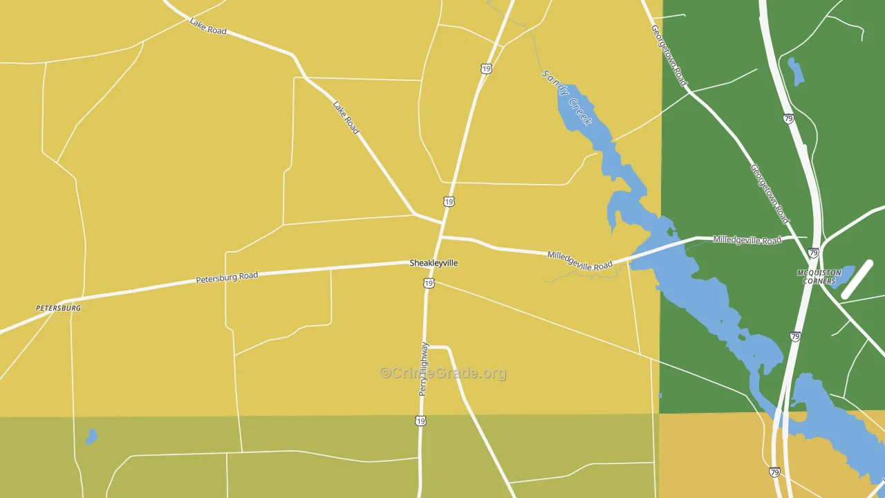 16151, PA Map of Drug-Related Crime Rates