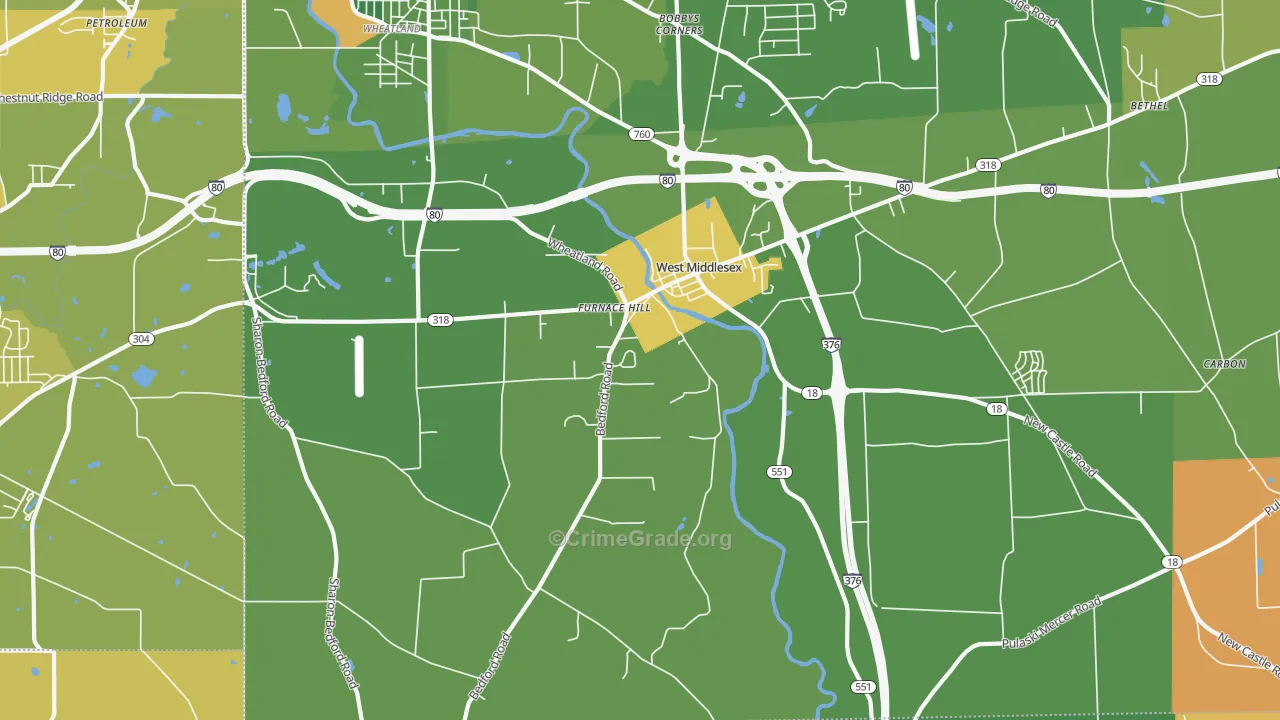 16159, PA Map of Drug-Related Crime Rates