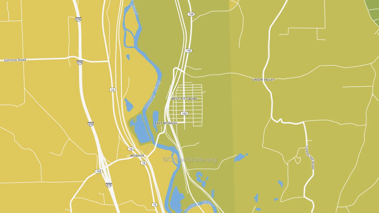 16160, PA Map of Drug-Related Crime Rates