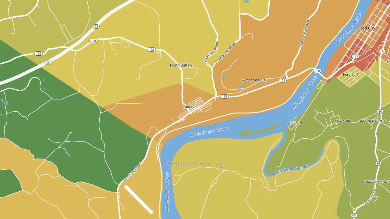 16212, PA Map of Drug-Related Crime Rates