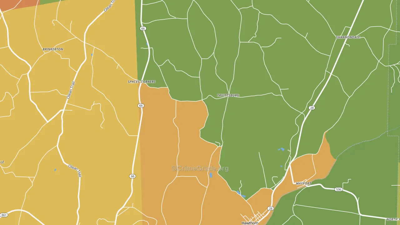 16224, PA Map of Drug-Related Crime Rates
