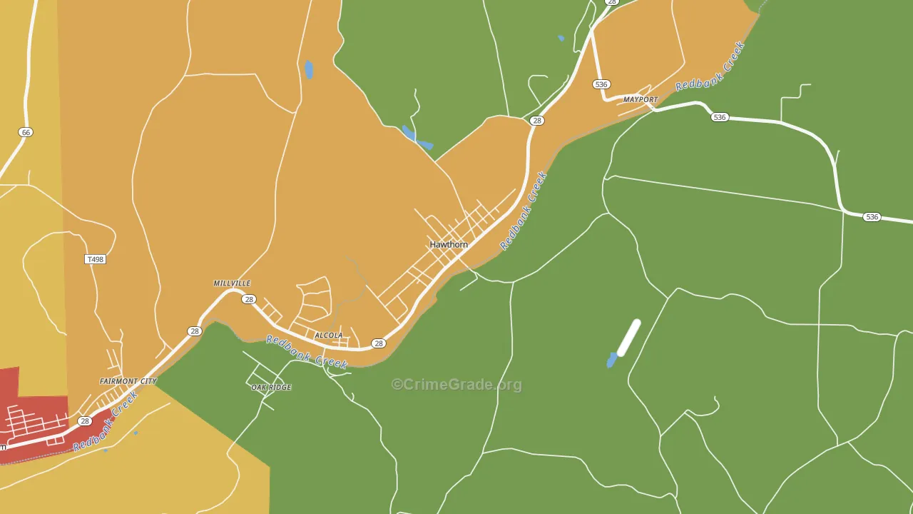 16230, PA Map of Drug-Related Crime Rates