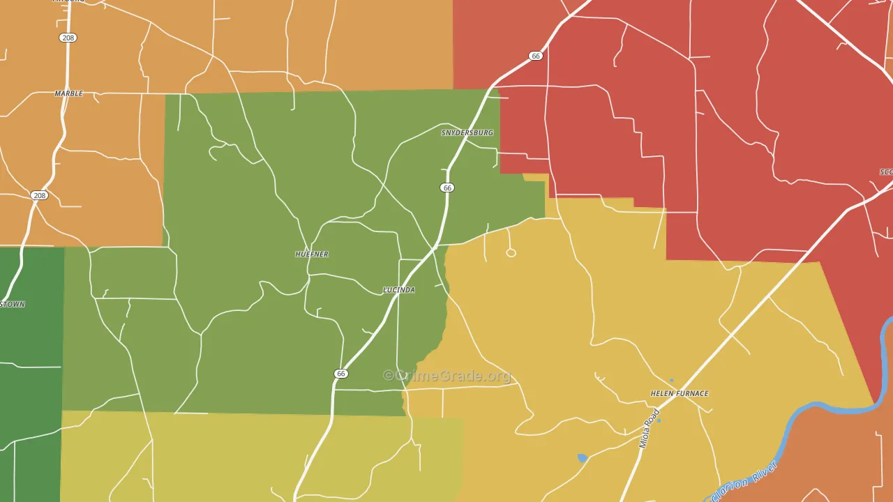 16235, PA Map of Drug-Related Crime Rates