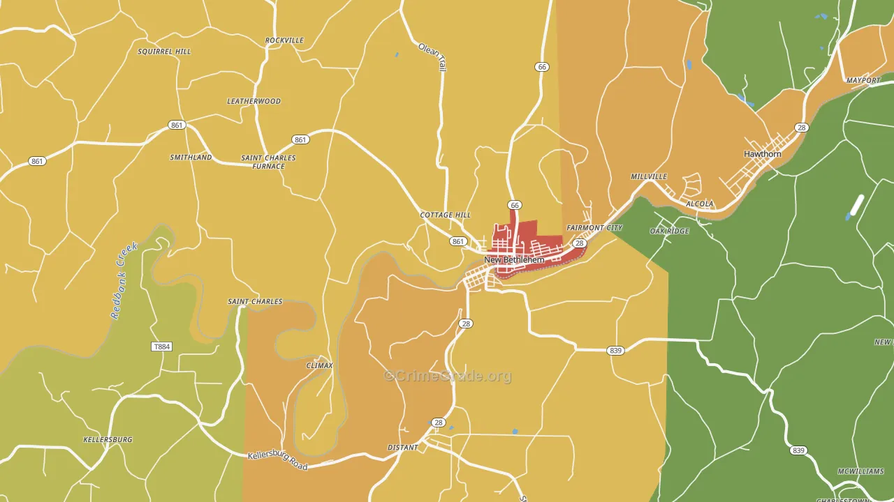 16242, PA Map of Drug-Related Crime Rates