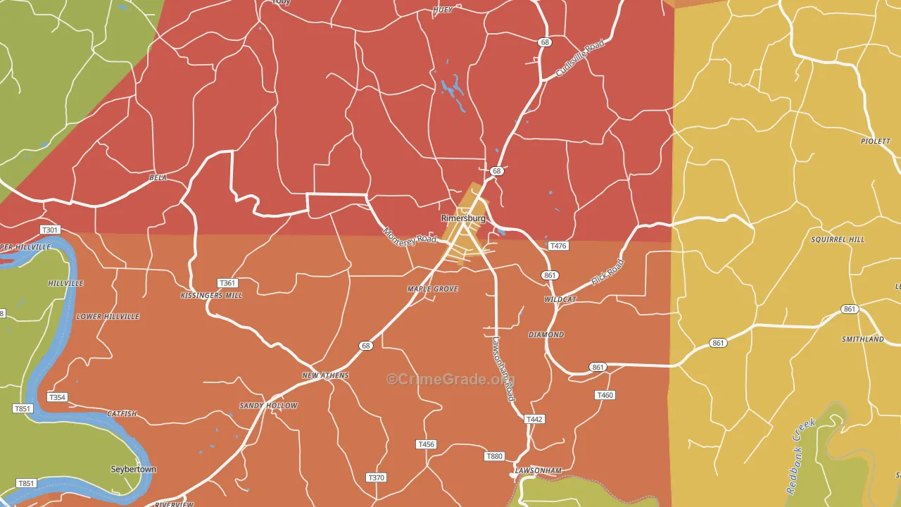 16248, PA Map of Drug-Related Crime Rates