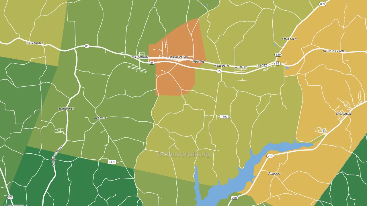 16249, PA Map of Drug-Related Crime Rates
