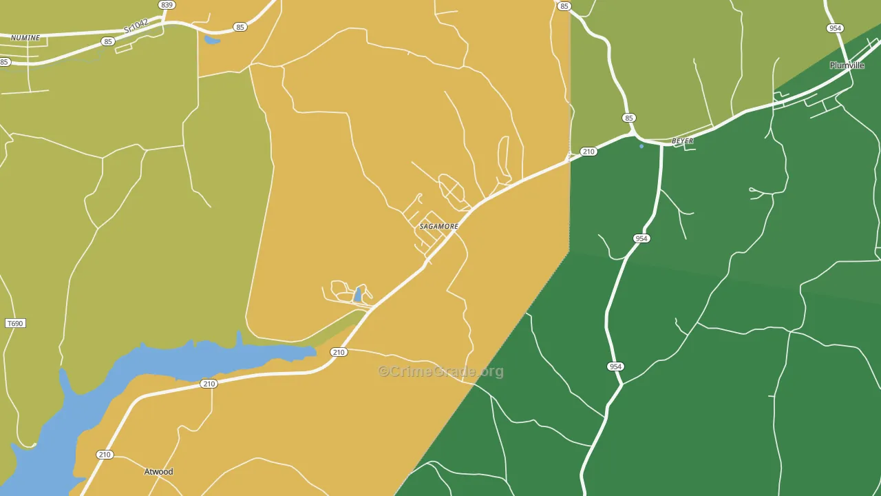 16250, PA Map of Drug-Related Crime Rates