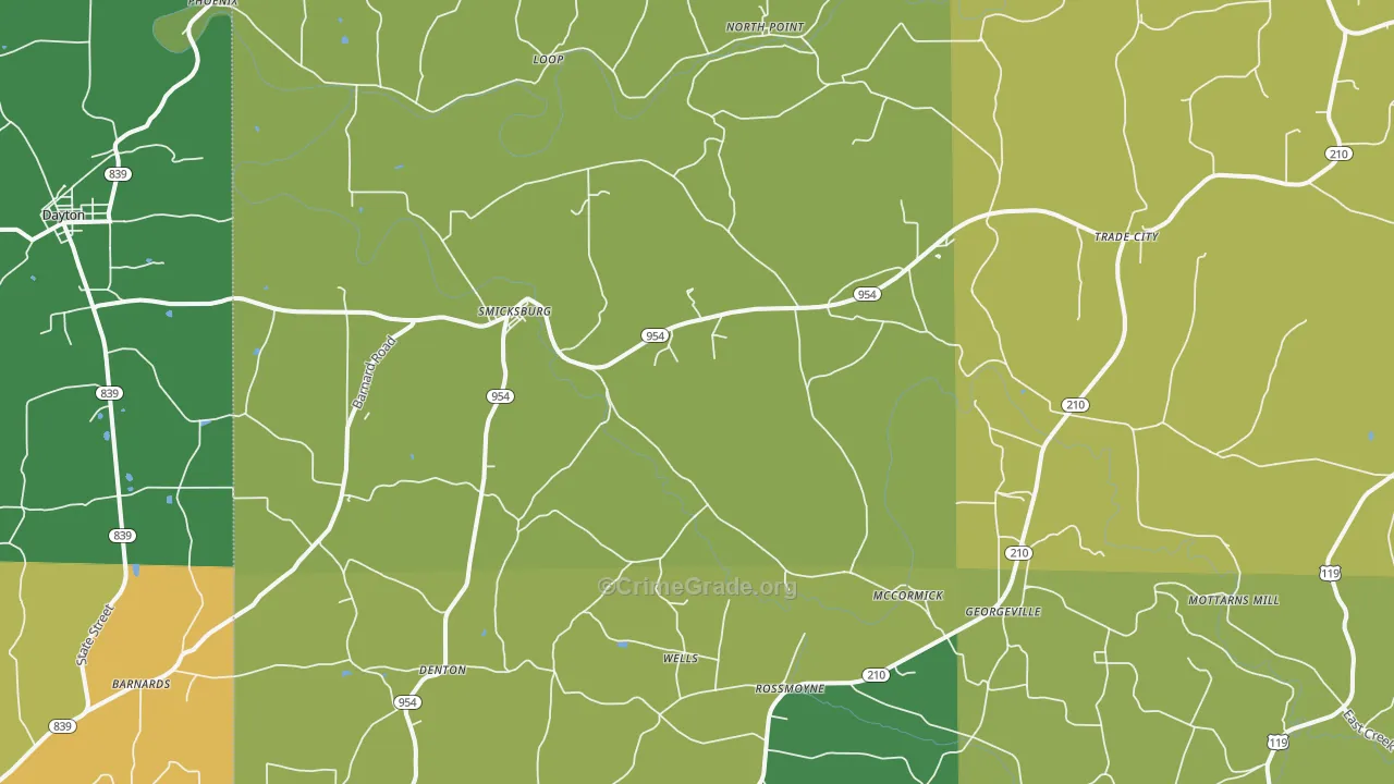 16256, PA Map of Drug-Related Crime Rates