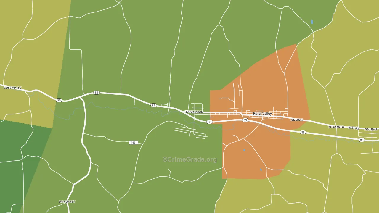 16263, PA Map of Drug-Related Crime Rates