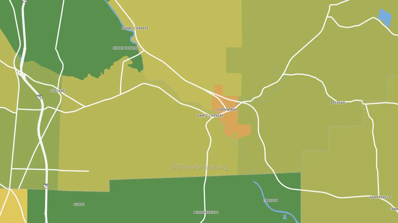 16314, PA Map of Drug-Related Crime Rates