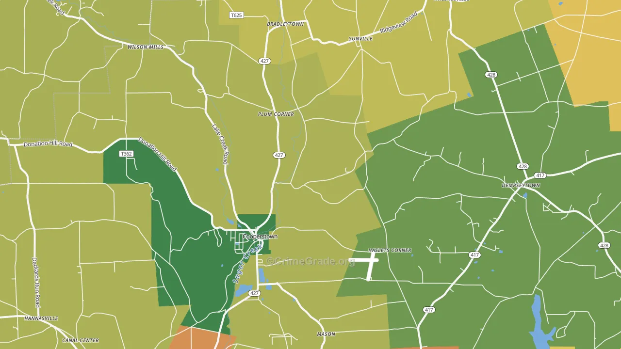 16317, PA Map of Drug-Related Crime Rates
