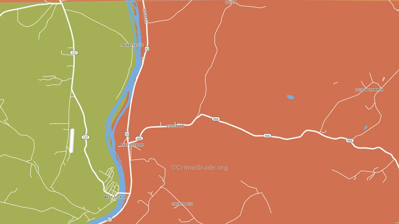 16322, PA Map of Drug-Related Crime Rates