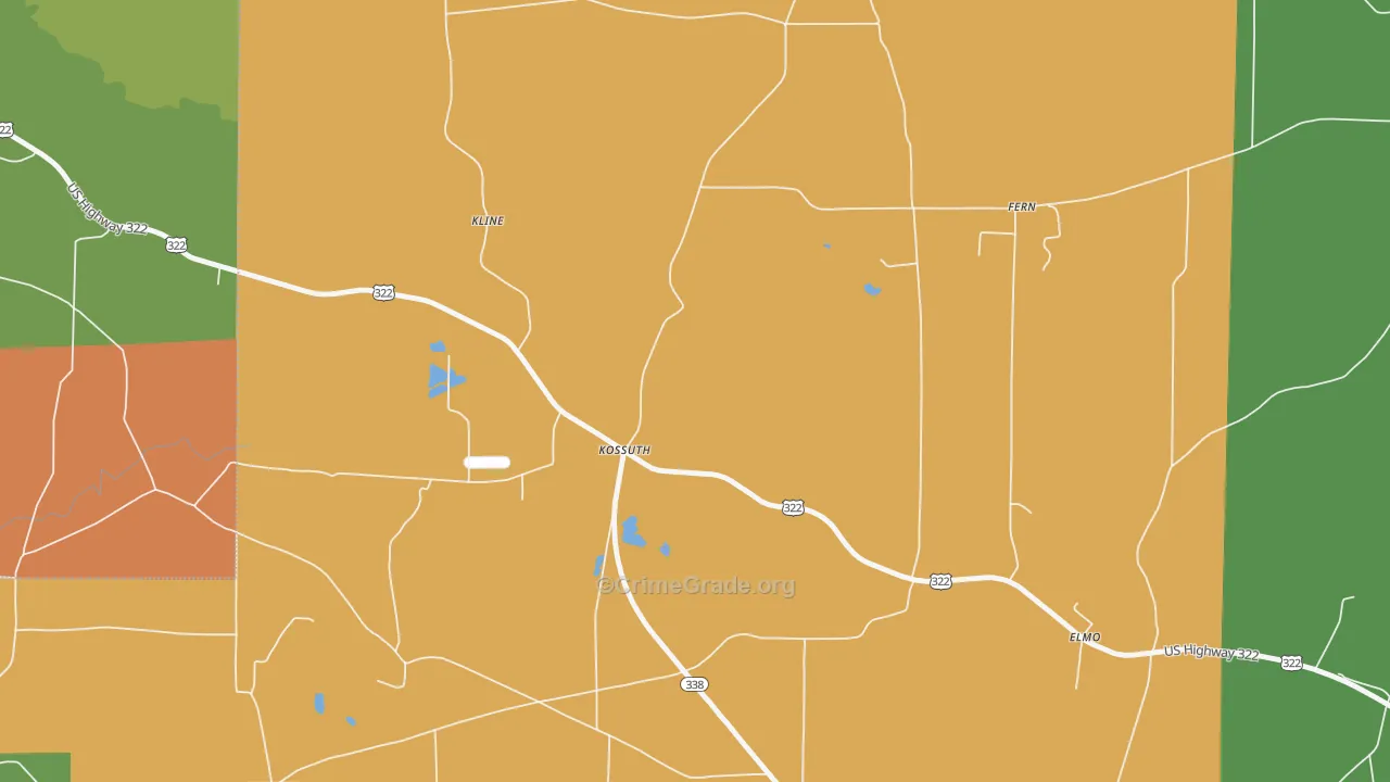 16331, PA Map of Drug-Related Crime Rates