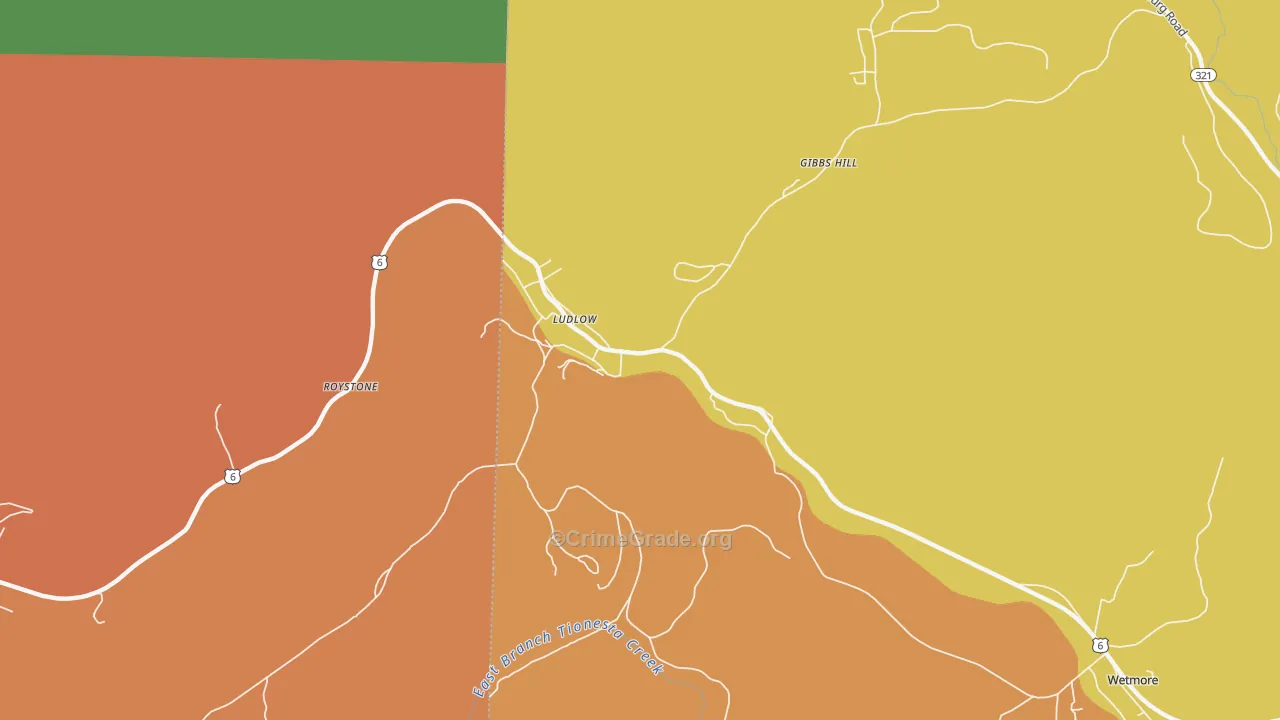 16333, PA Map of Drug-Related Crime Rates