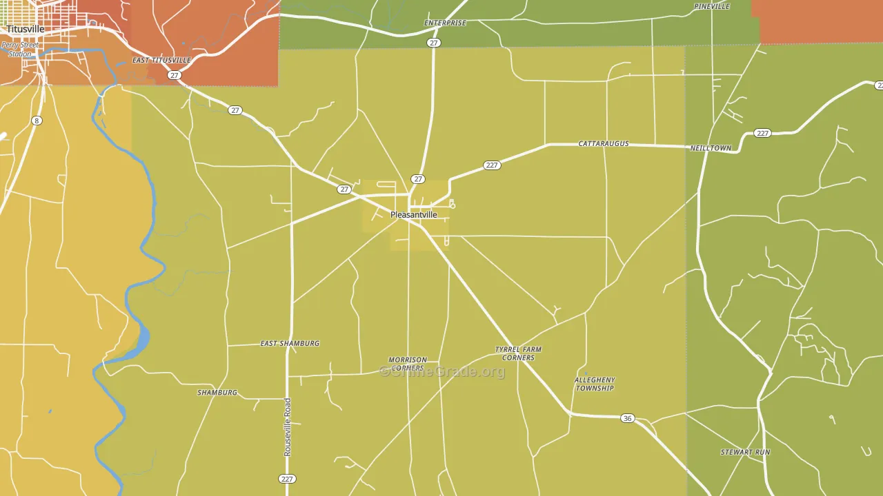 16341, PA Map of Drug-Related Crime Rates