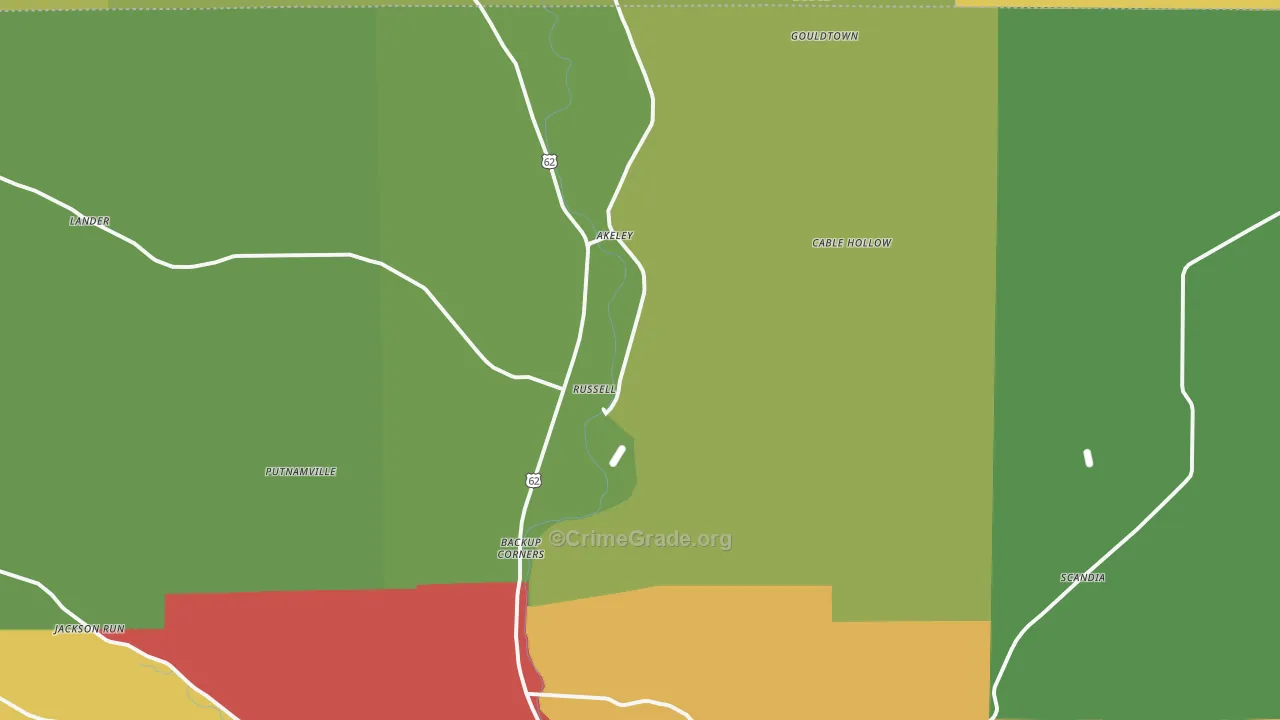 16345, PA Map of Drug-Related Crime Rates