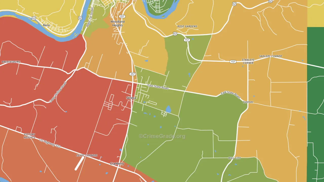 16346, PA Map of Drug-Related Crime Rates