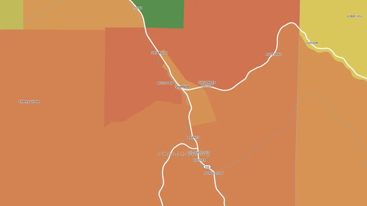 16347, PA Map of Drug-Related Crime Rates