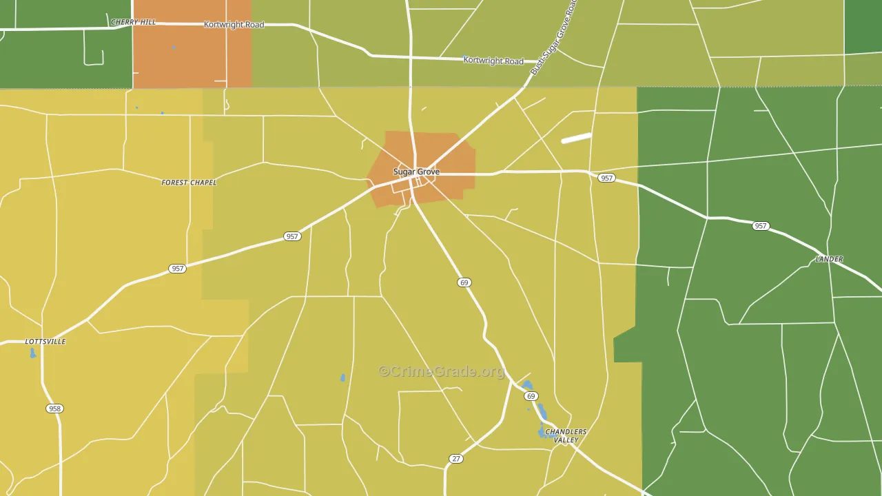 16350, PA Map of Drug-Related Crime Rates