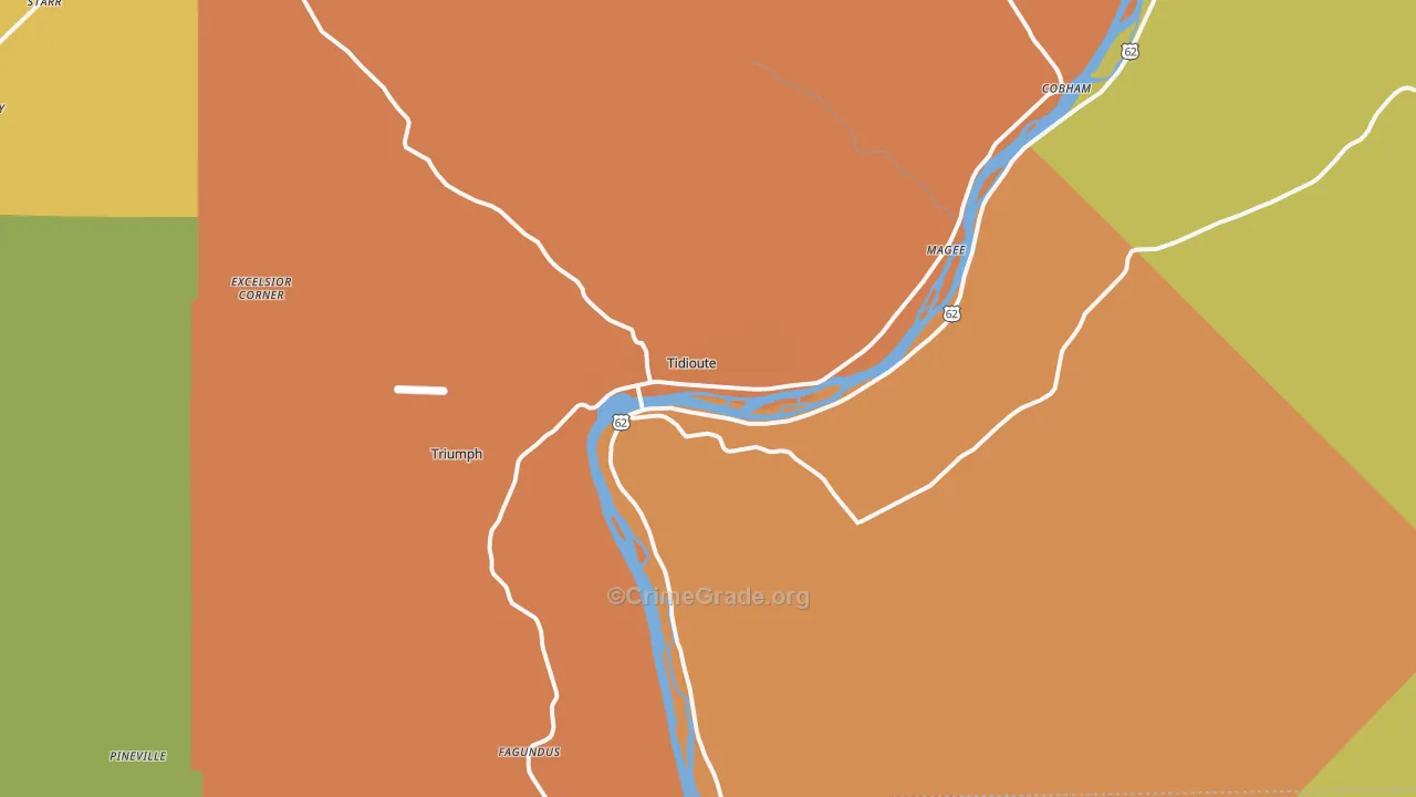 16351, PA Map of Drug-Related Crime Rates